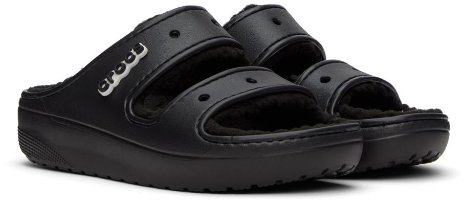 商品Crocs|Black Classic Cozzzy Sandals,价格¥447,第6张图片详细描述