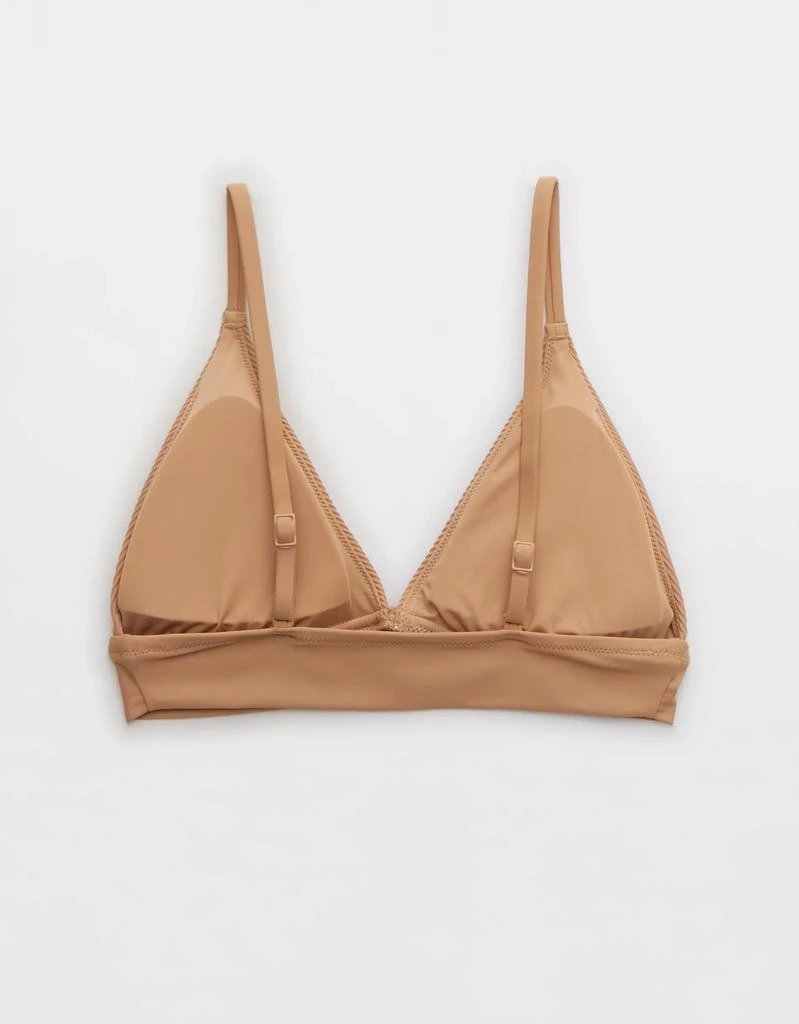 商品Aerie|Aerie Ribbed Mix Crossover Triangle Bikini Top,价格¥120,第4张图片详细描述