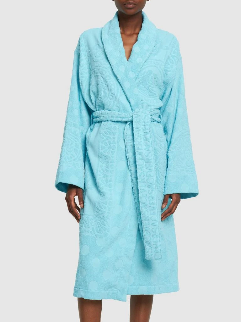 商品Versace|Versace On Repeat Long Bathrobe,价格¥2964,第2张图片详细描述