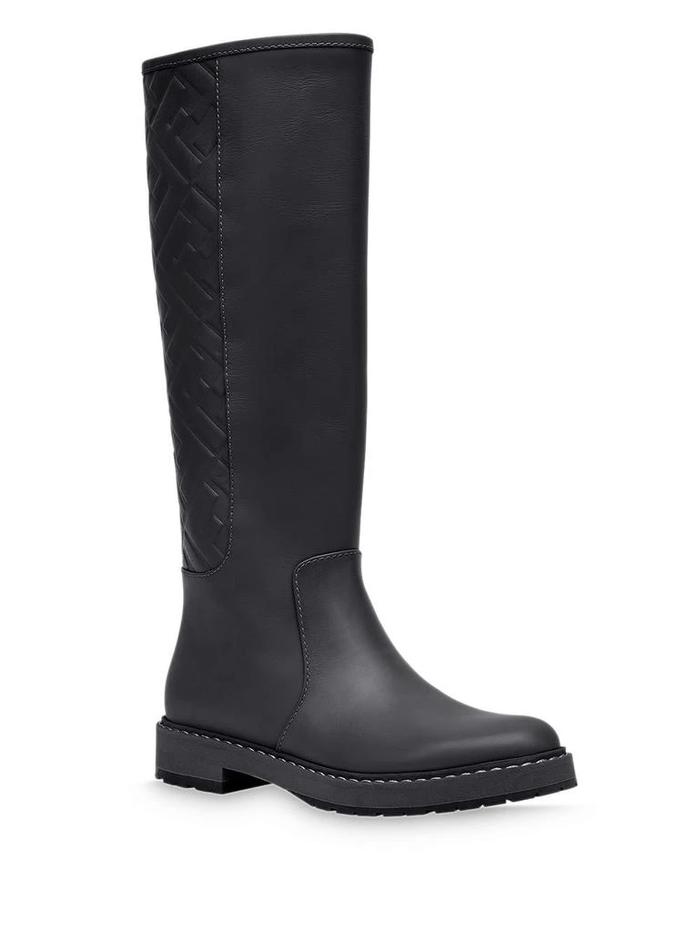 商品Fendi|Black Logo Embossed Boot,价格¥9975,第4张图片详细描述