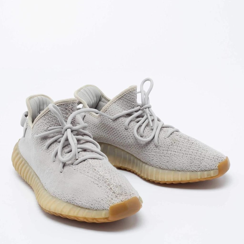 商品[二手商品] YEEZY|Yeezy x Adidas Grey Knit Fabric Boost 350 V2 Sesame Sneakers Size 44 2/3,价格¥2506,第4张图片详细描述