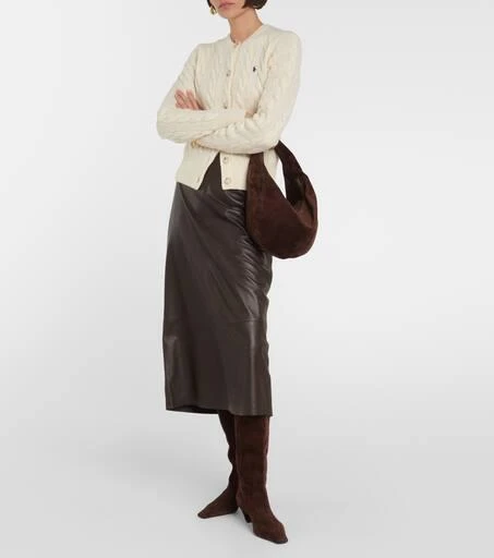 商品Ralph Lauren|绞花针织羊毛与羊绒开衫,价格¥3127,第2张图片详细描述