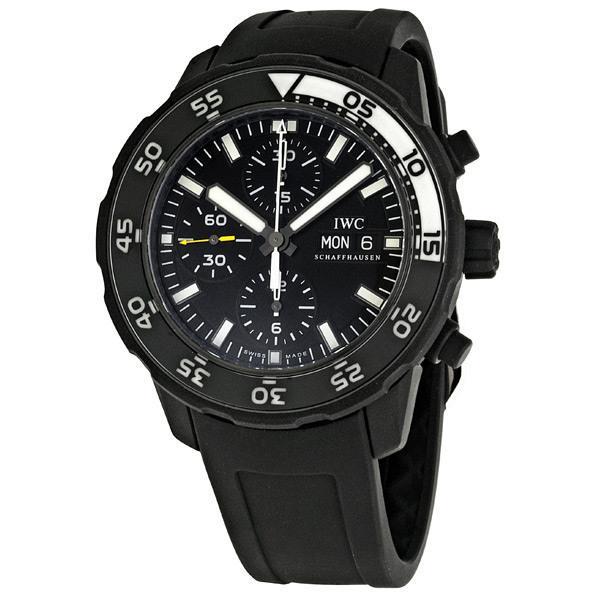 商品[二手商品] IWC Schaffhausen|Pre-owned IWC Aquatimer Chronograph Edition Galapagos Islands Chronograph Black Dial Mens Watch IW376705,价格¥36251,第1张图片