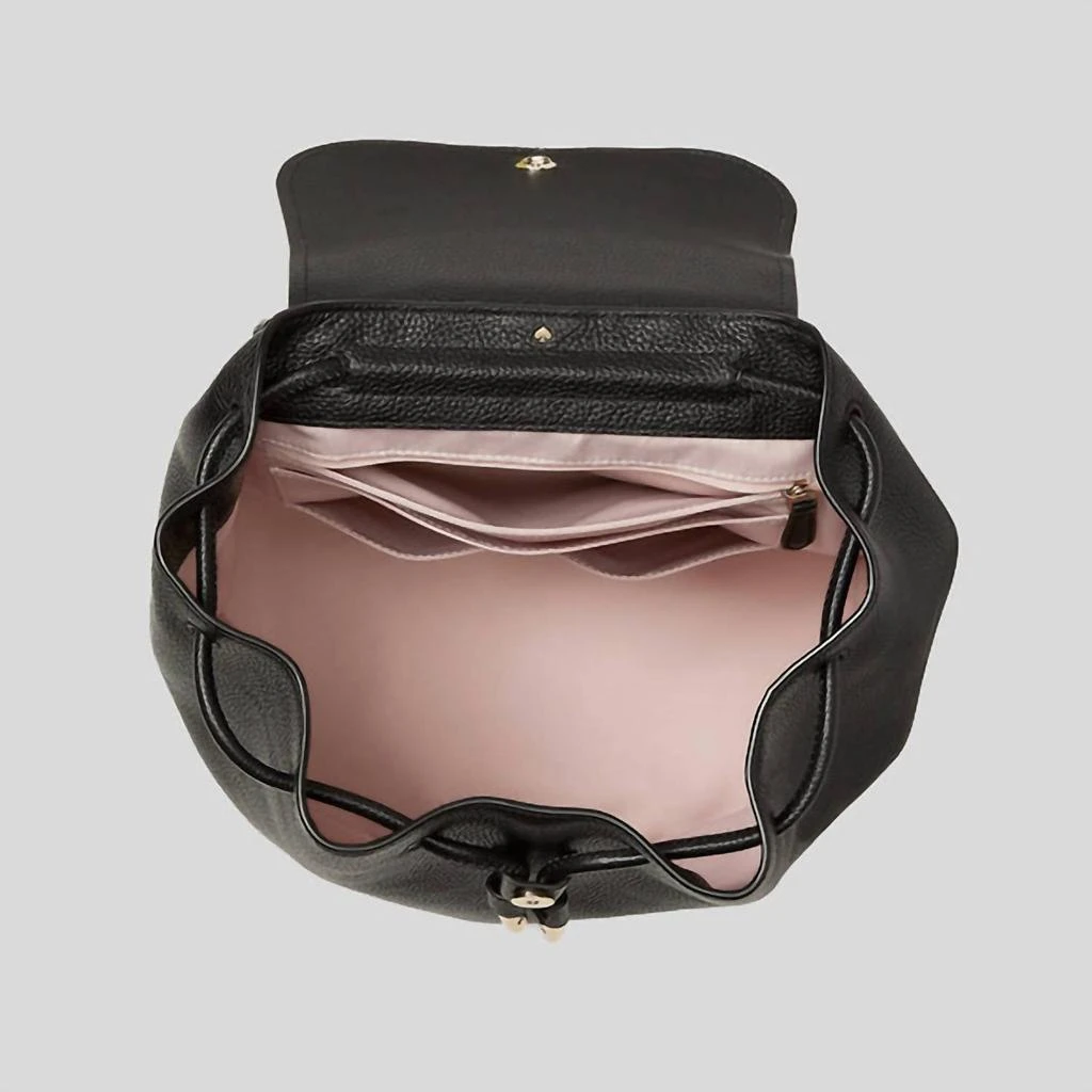 商品Kate Spade|Sinch Pebbled Leather Backpack In Black,价格¥1598,第4张图片详细描述