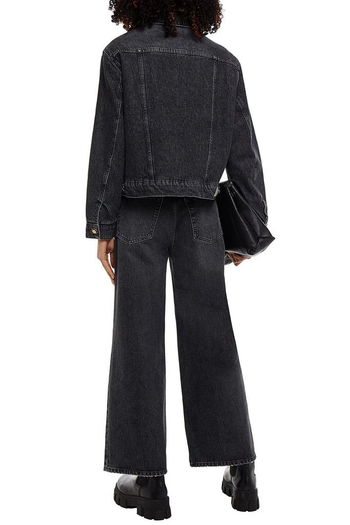 商品Maje|Faux shearling-lined denim jacket,价格¥1255,第3张图片详细描述