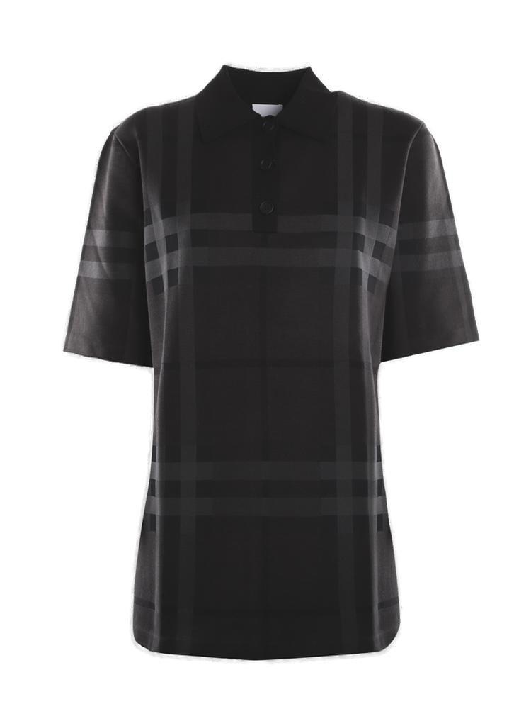 商品Burberry|Burberry Check Short Sleeved Polo Shirt,价格¥2751,第1张图片