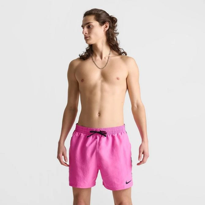 商品NIKE|Men's Nike Swim Tape Logo 5" Volley Shorts,价格¥112,第3张图片详细描述