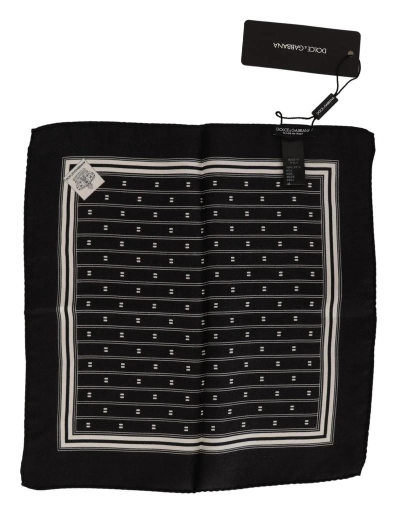 商品Dolce & Gabbana|Dolce & Gabbana Elegant Silk Pocket Square Men's Handkerchief,价格¥978,第2张图片详细描述