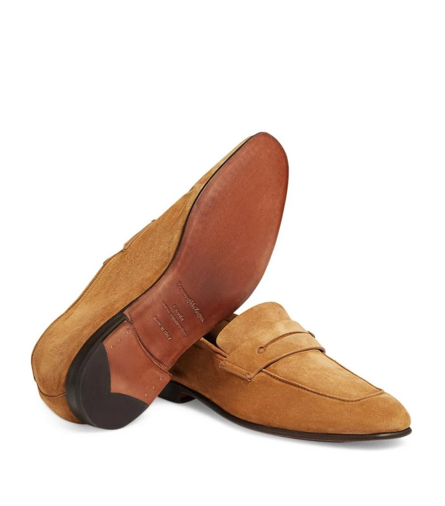 商品Zegna|Suede Penny Loafers,价格¥6811,第4张图片详细描述