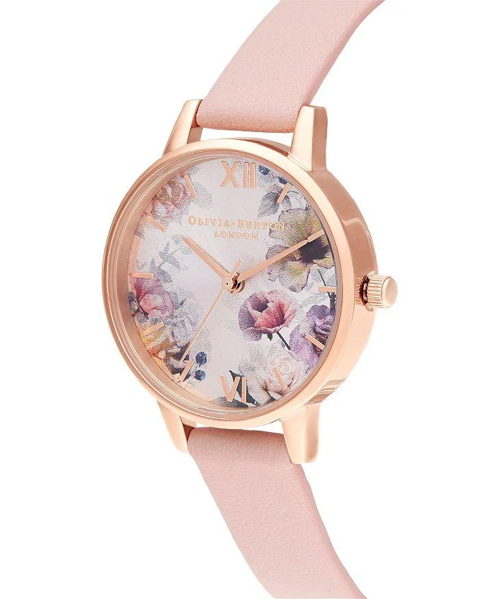 商品Olivia Burton|Sunlight Florals Dusty Pink Strap Watch, 30mm,价格¥674,第2张图片详细描述