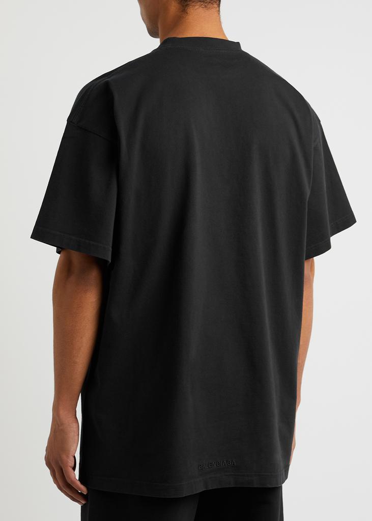商品Balenciaga|X The Simpsons black printed cotton T-shirt,价格¥4079,第5张图片详细描述