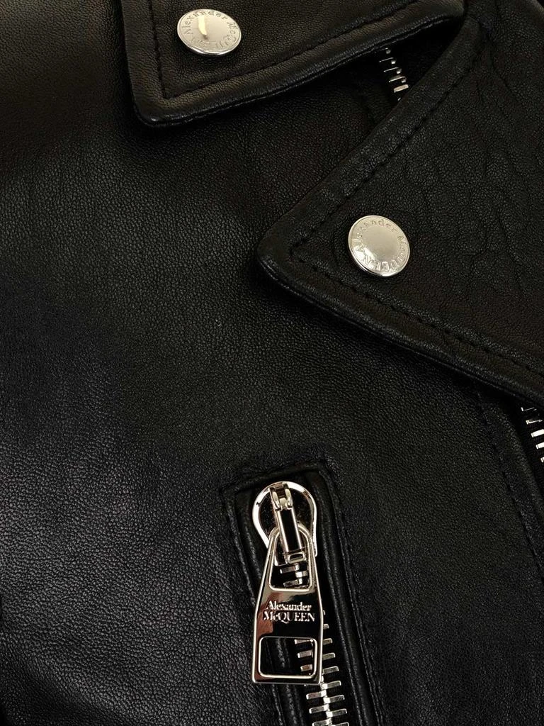 商品Alexander McQueen|Alexander McQueen Zip-Up Biker Jacket,价格¥10103,第4张图片详细描述
