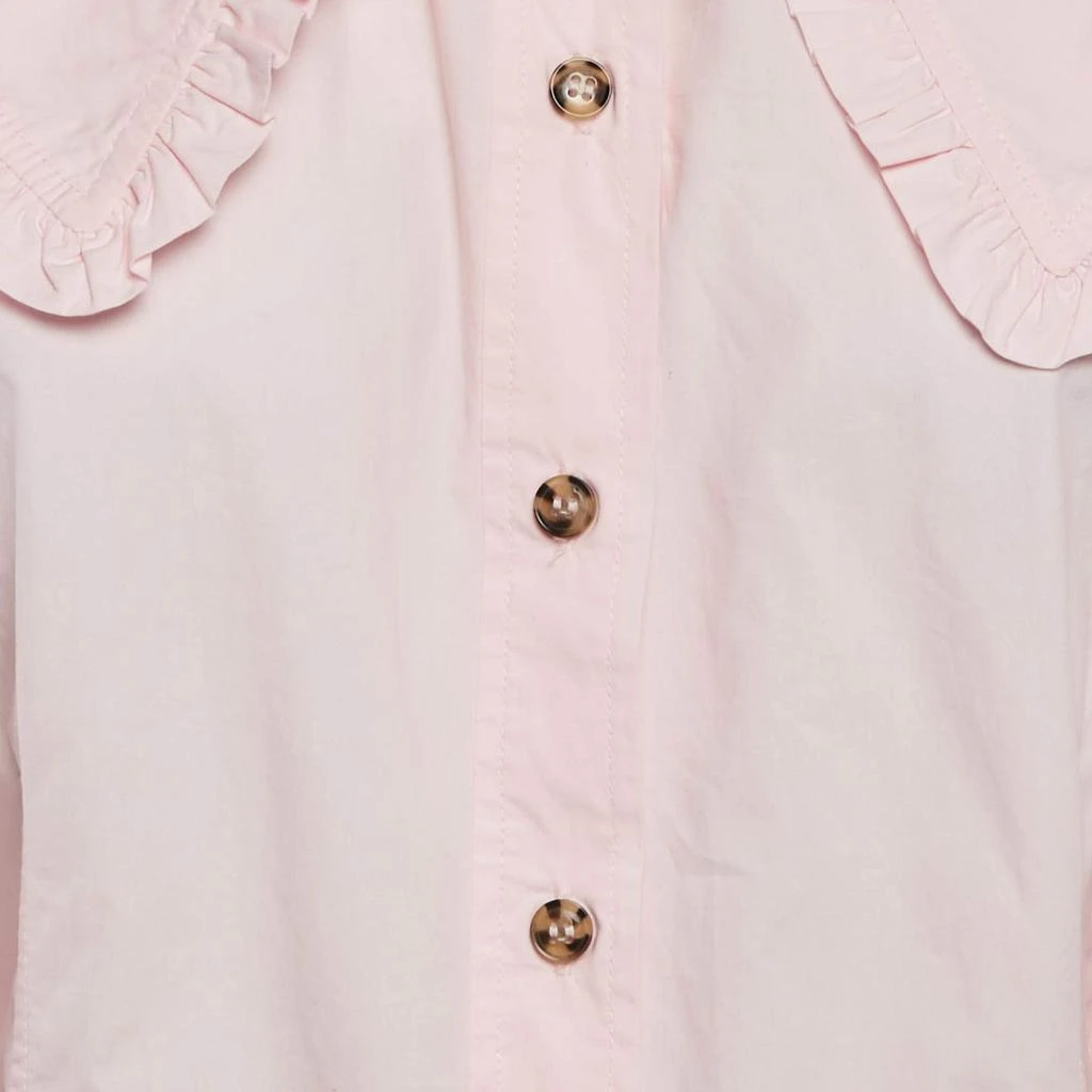 商品[二手商品] Ganni|Ganni Pink Cotton Ruffled Platter Collar Shirt XL,价格¥1070,第3张图片详细描述