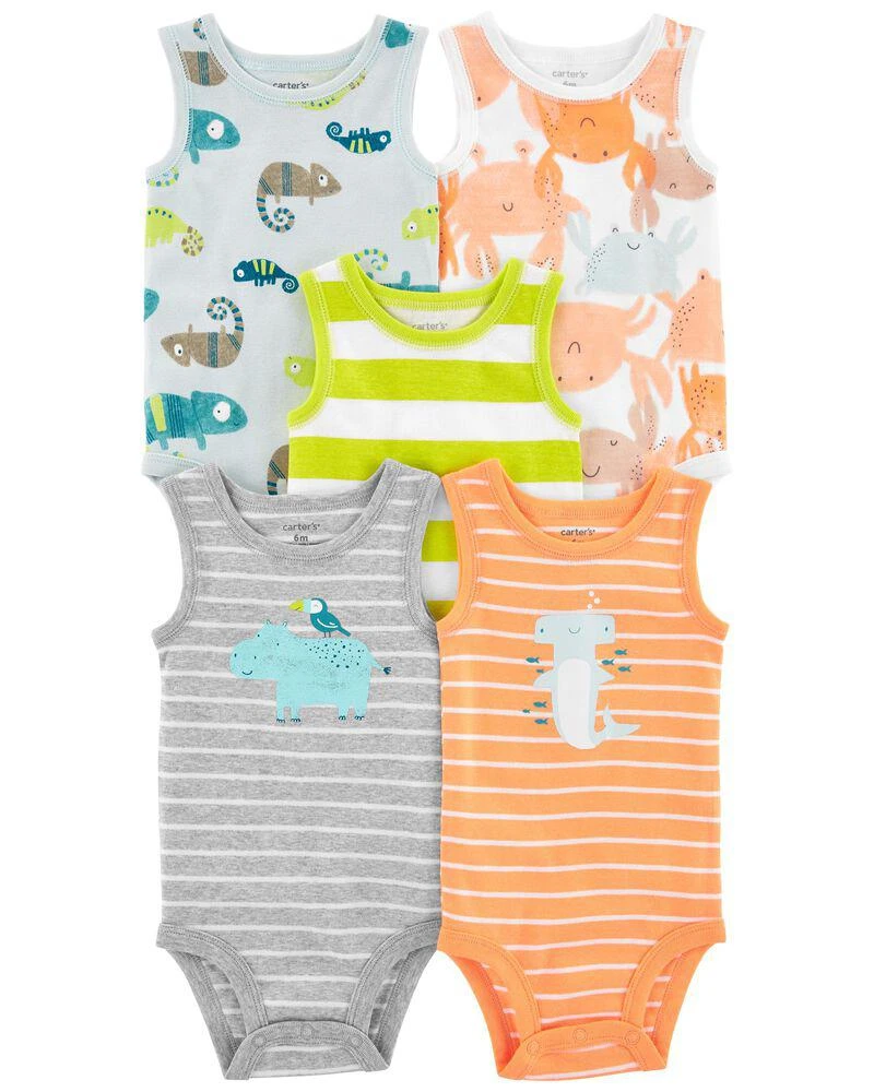 商品Carter's|5-Pack Tank Bodysuits,价格¥104,第1张图片