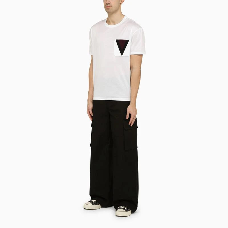 商品Valentino|Black cotton cargo trousers,价格¥12728,第2张图片详细描述
