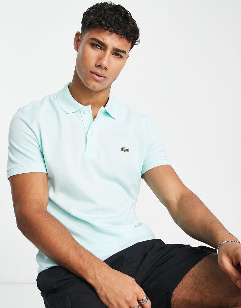 Lacoste slim fit pique polo in mint green商品第1张图片规格展示