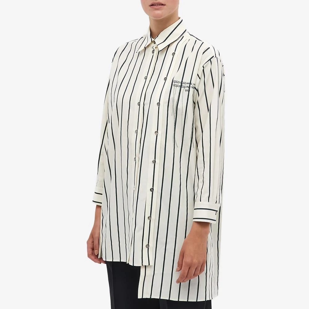 商品Rokh|rokh Slash Oversized Shirt With Stripes,价格¥925,第3张图片详细描述