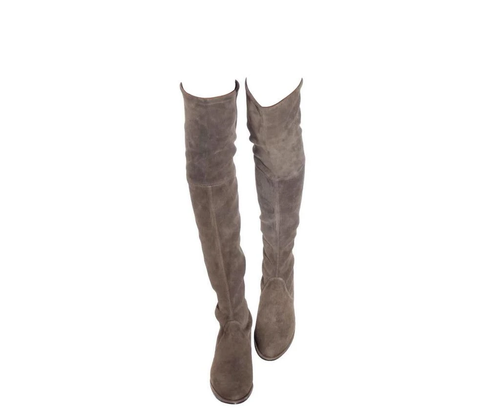 商品Stuart Weitzman|Stuart Weitzman Women's Loden Green Suede Lowland Over The Knee Boot,价格¥5914,第1张图片