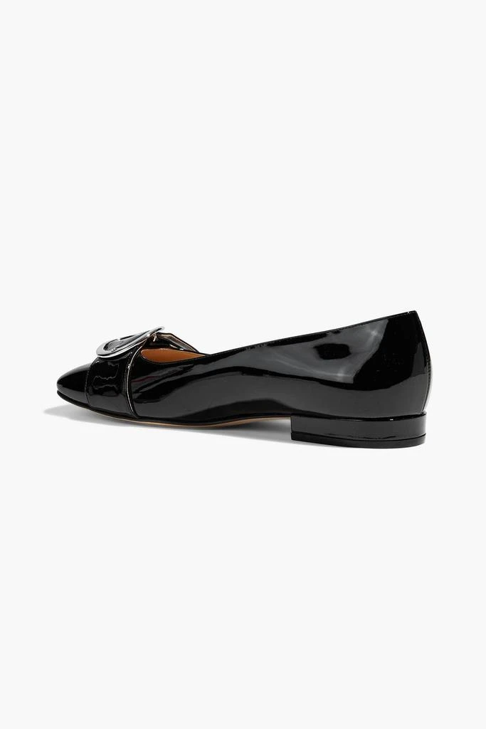 商品Sergio Rossi|Buckled patent-leather flats,价格¥448,第3张图片详细描述