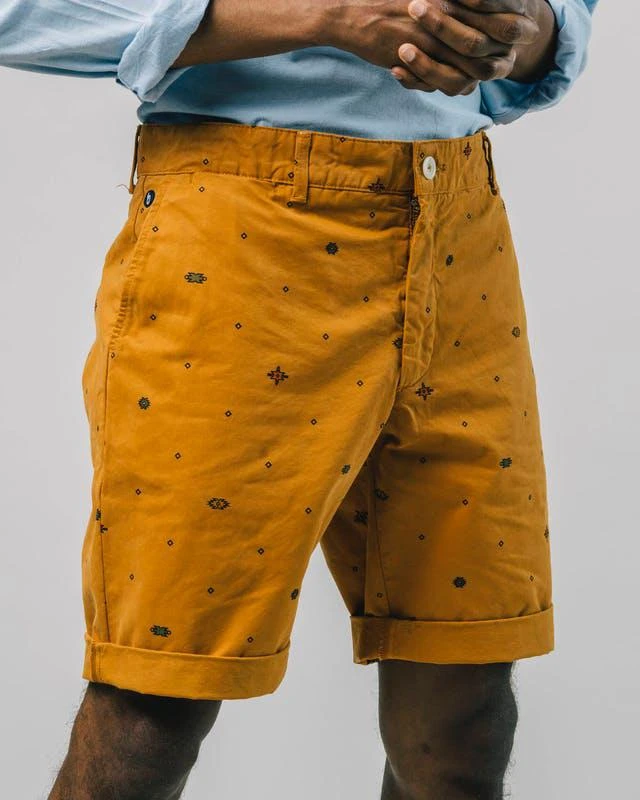 商品Brava Fabrics|Ndebele Inka Gold Shorts,价格¥539,第1张图片