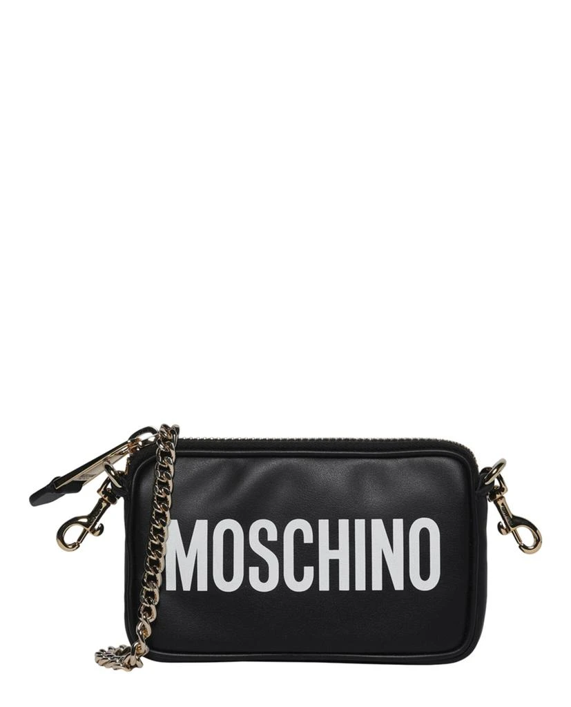 商品Moschino|Logo Leather Crossbody,价格¥2725,第1张图片