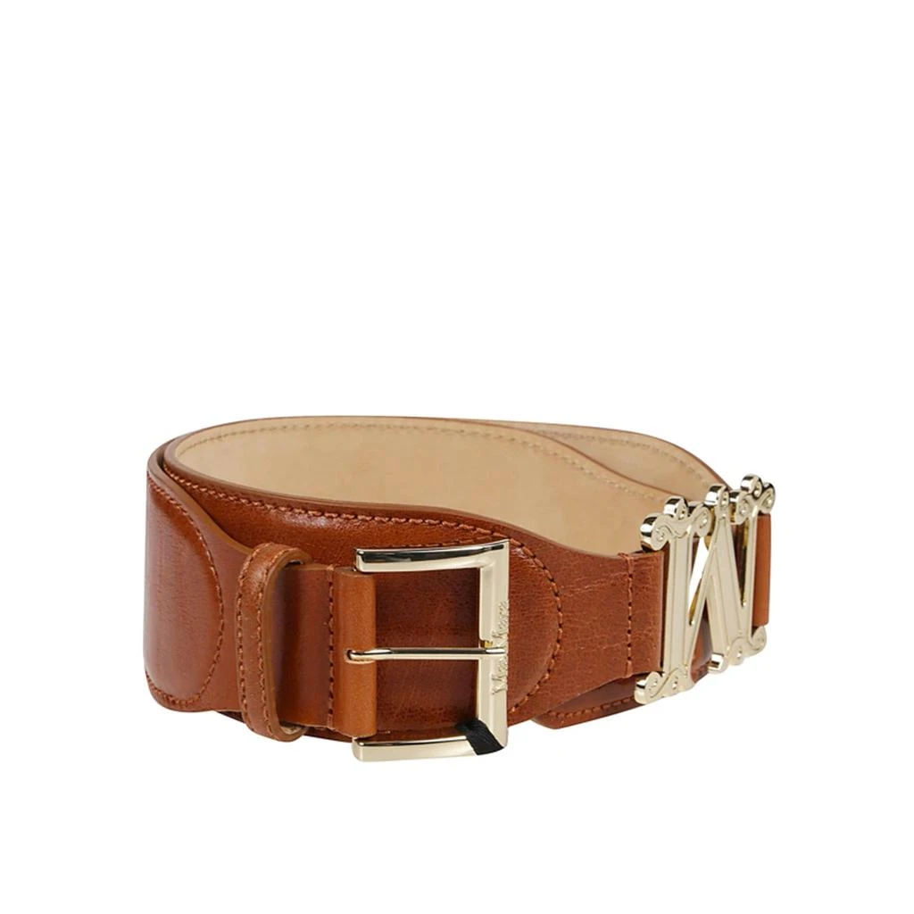 商品MAX MARA ACCESSORI|Max Mara Accessori Fiuggi Leather Belt,价格¥1408,第3张图片详细描述