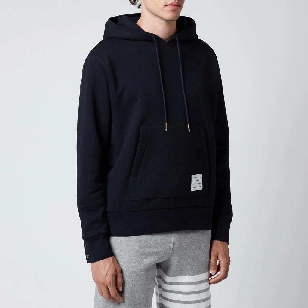 商品Thom Browne|Thom Browne Men's Tricolour Stripe Classic Loopback Hoodie - Navy,价格¥4579,第1张图片