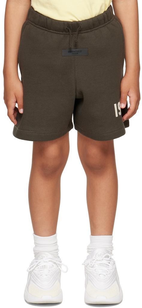 商品Essentials|Kids Gray '1977' Shorts,价格¥259,第1张图片