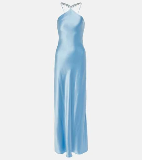 商品Staud|Cadence珠饰缎布长礼服,价格¥3509,第1张图片