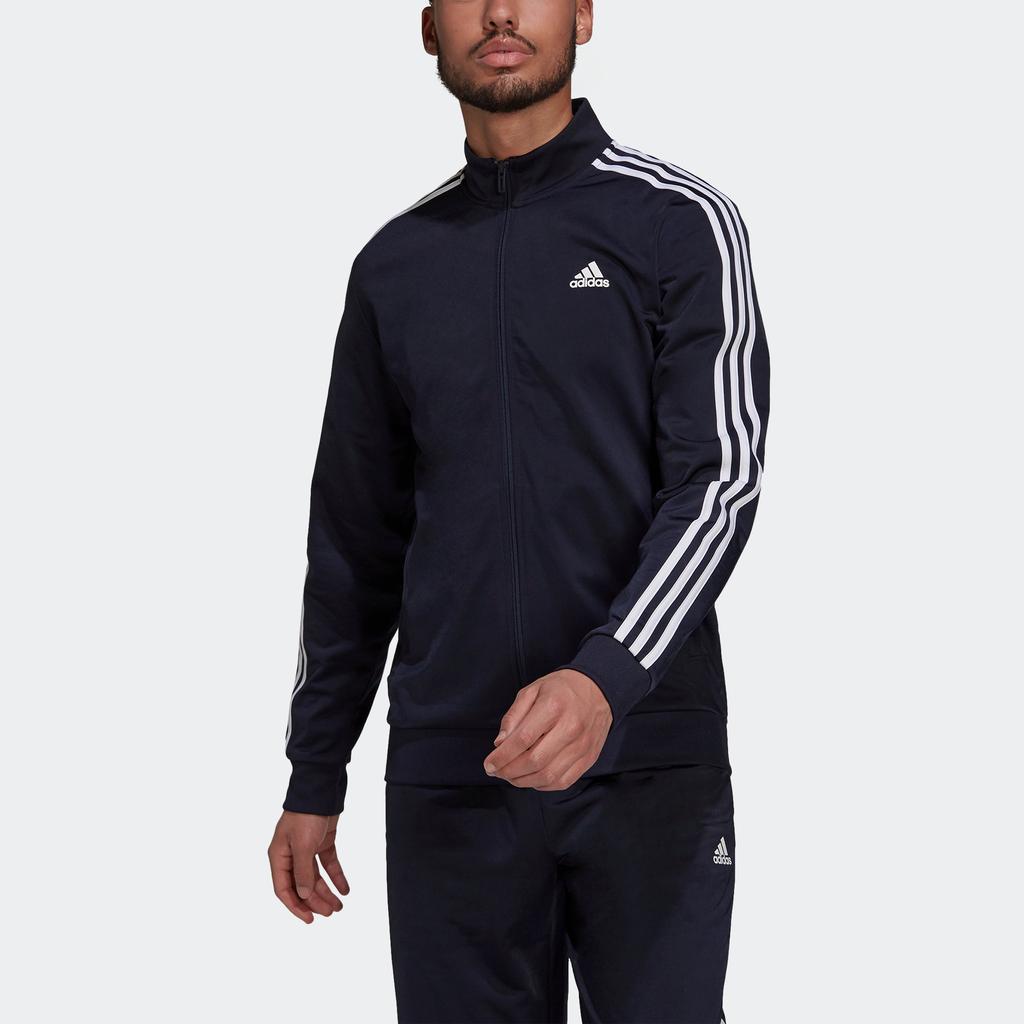 Men's adidas Essentials Warm-Up 3-Stripes Track Jacket商品第8张图片规格展示