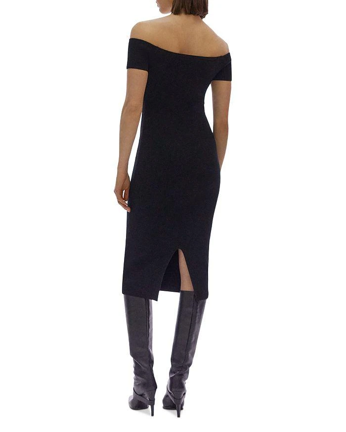 商品Helmut Lang|Hook & Eye Trim Midi Dress,价格¥1907,第2张图片详细描述