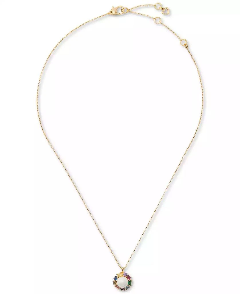 商品Kate Spade|Candy Shop Imitation Pearl Halo Pendant Necklace, 17" + 3" extender,价格¥380,第2张图片详细描述