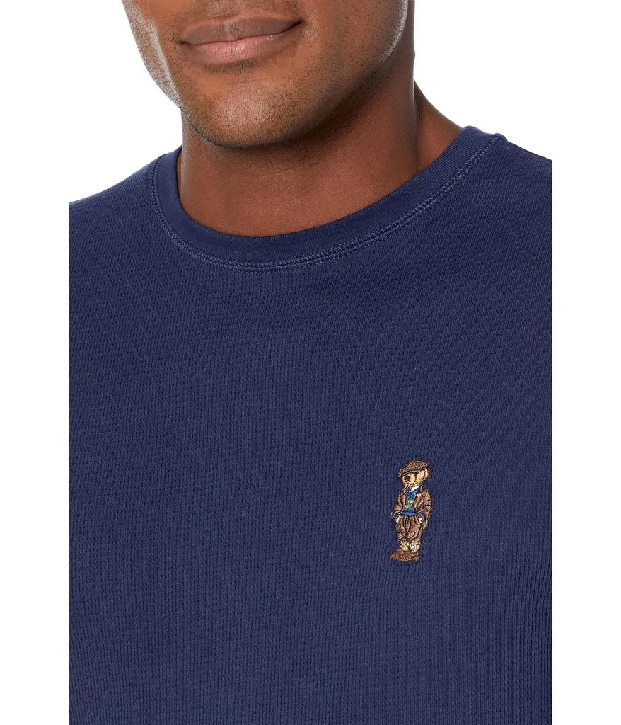 商品Ralph Lauren|Polo Bear Midweight Waffle Long Sleeve Sleepwear Crew,价格¥334,第3张图片详细描述