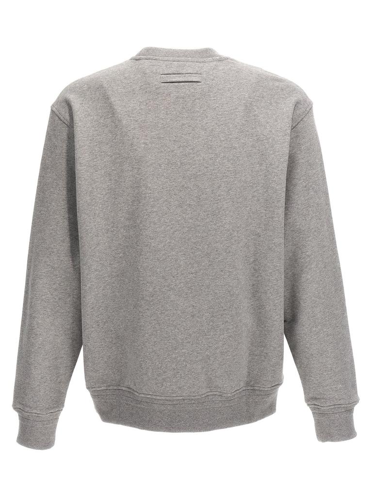 Ermenegildo Zegna Logo Embossed Crewneck Sweatshirt商品第2张图片规格展示