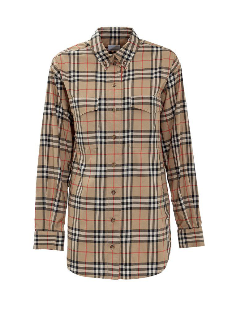 Burberry Vintage Check Oversized Shirt商品第1张图片规格展示