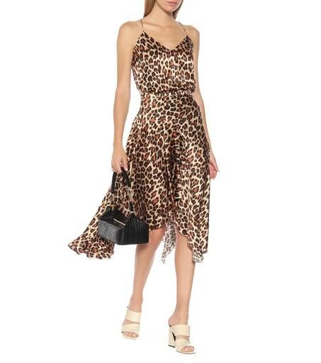 商品CAROLINE CONSTAS|Leopard-print silk-satin midi skirt,价格¥2997,第2张图片详细描述