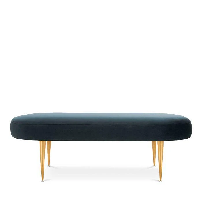 商品Safavieh|SAFAVIEH Corinne Velvet Oval Bench,价格¥3644,第1张图片