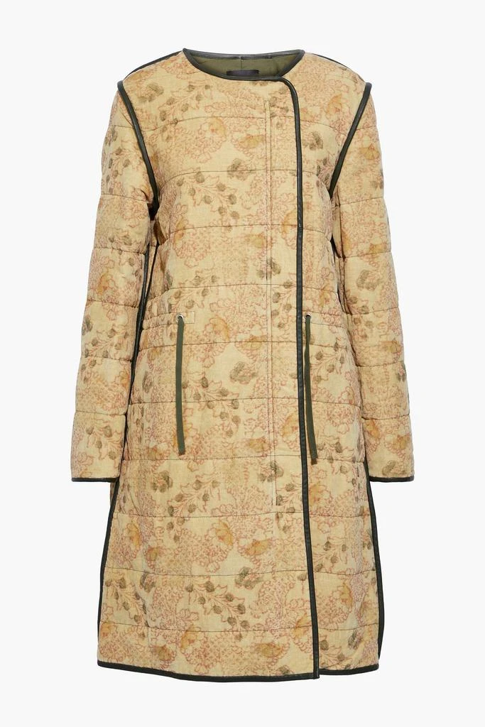 商品Isabel Marant|Geist printed quilted cotton and linen-blend velvet coat,价格¥4132,第1张图片