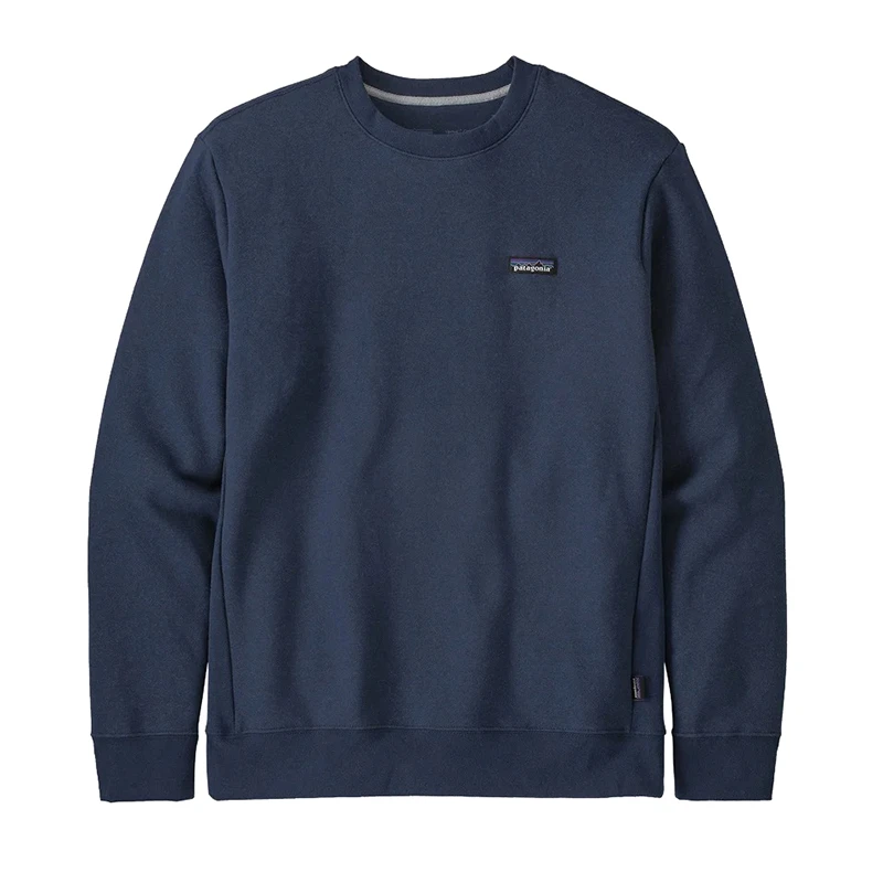 商品Patagonia|Patagonia/巴塔哥尼亚 男士海军蓝色羊毛/涤纶混纺徽标无帽卫衣,价格¥1157,第1张图片