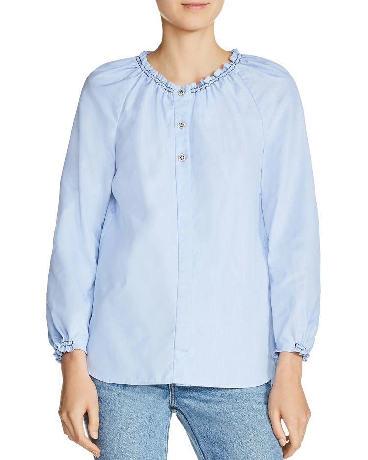 商品Maje|Linde Three-Button Cotton Shirt ,价格¥778,第1张图片