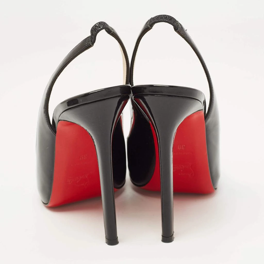 商品[二手商品] Christian Louboutin|Christian Louboutin Black Patent Leather Flo Slingback Pumps Size 39,价格¥2924,第5张图片详细描述