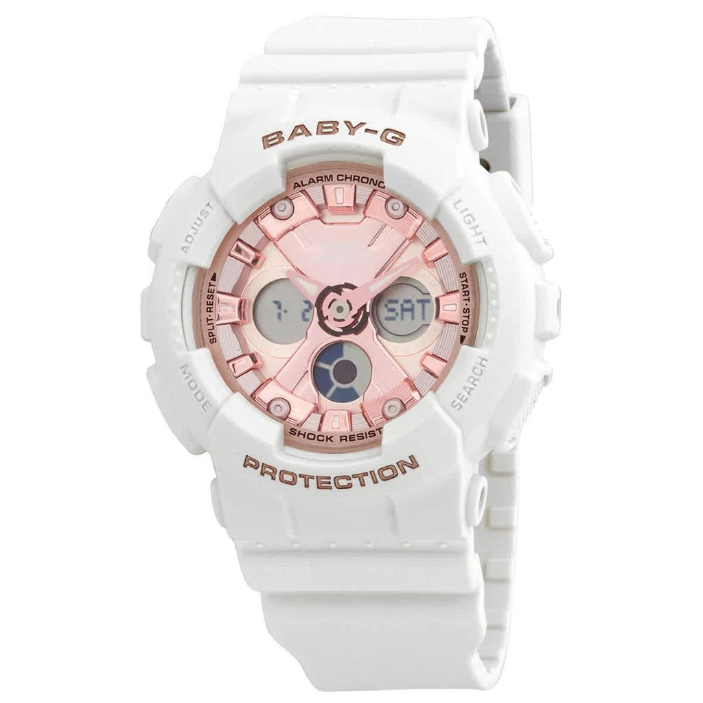 商品Casio|Baby-g White Resinl Ladies Watch  BA-130-7A1DR,价格¥720,第1张图片