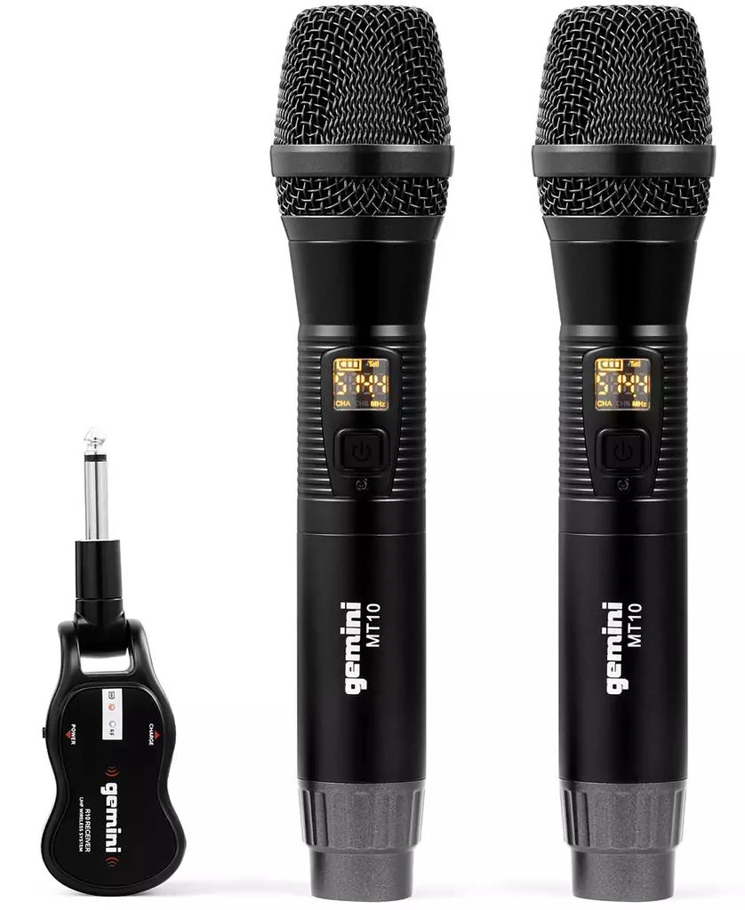 商品Gemini|Dual Handheld Wireless UHF Microphone System, Set of 2,价格¥748,第1张图片