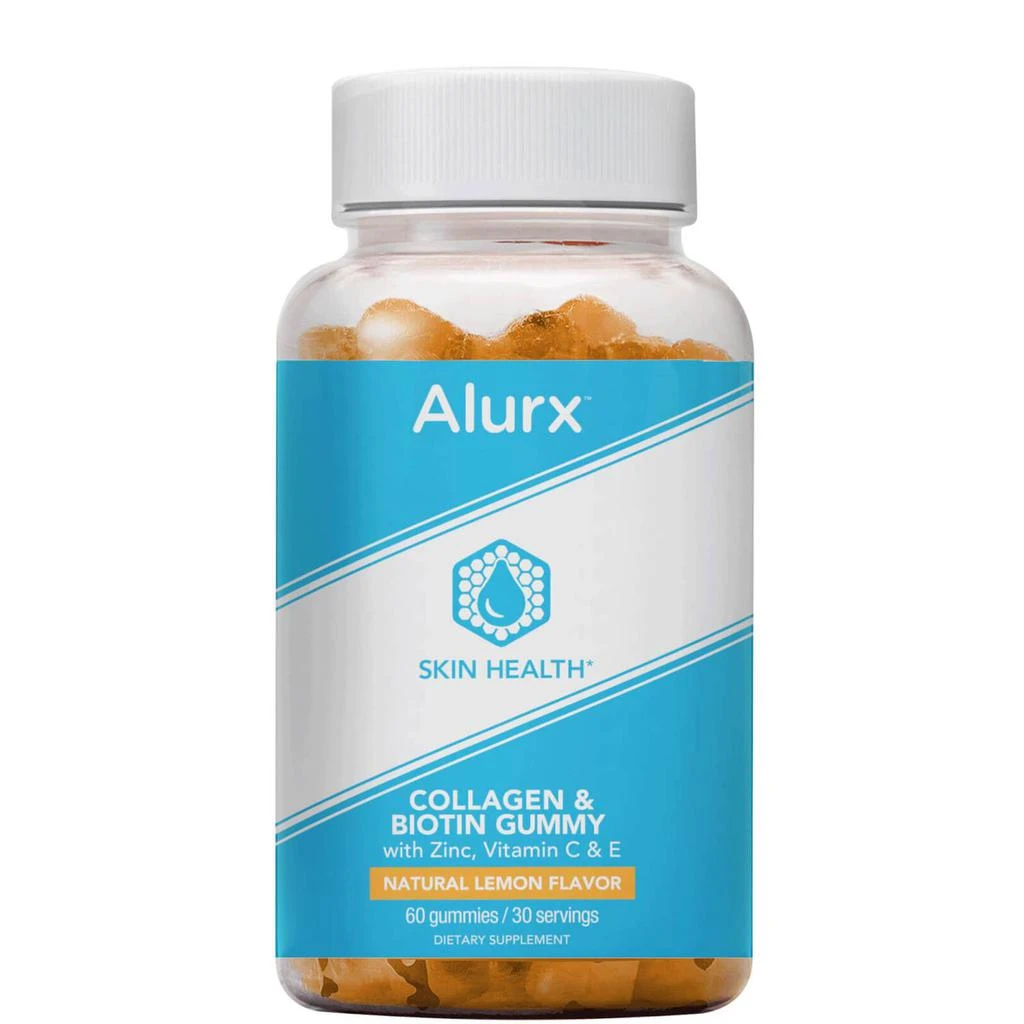 商品Alurx|Alurx Collagen and Biotin Gummy - Lemon,价格¥84,第1张图片
