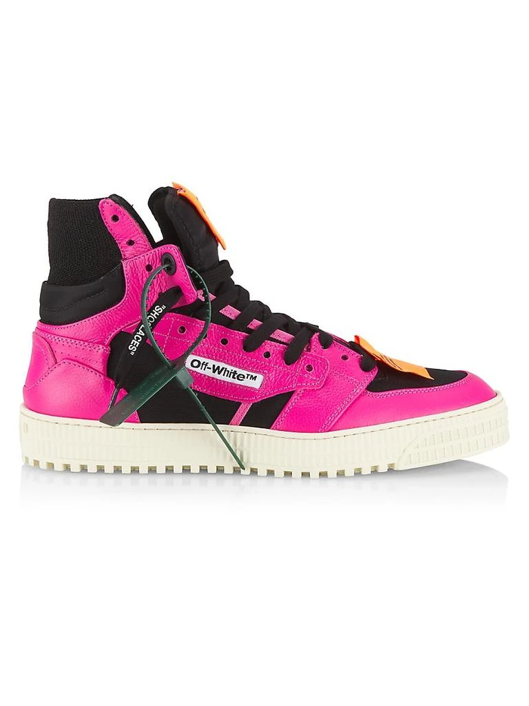 商品Off-White|3.0 Off Court Leather High-Top Sneakers,价格¥2625,第1张图片