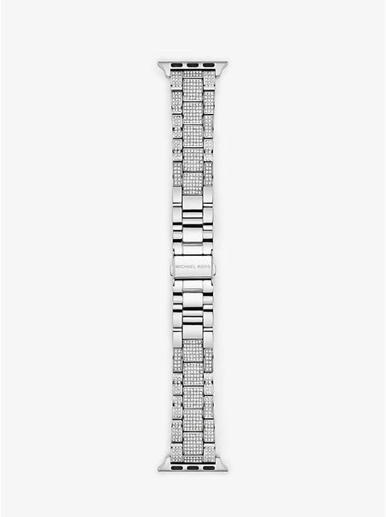 商品Michael Kors|Pavé Silver-Tone Strap For Apple Watch®,价格¥1268,第2张图片详细描述