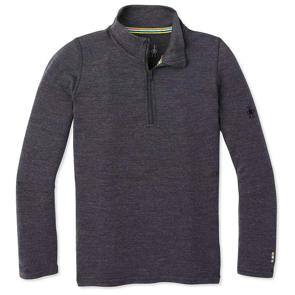 商品SmartWool|Smartwool Kids' Classic Thermal Merino Base Layer 1/4 Zip,价格¥538,第1张图片