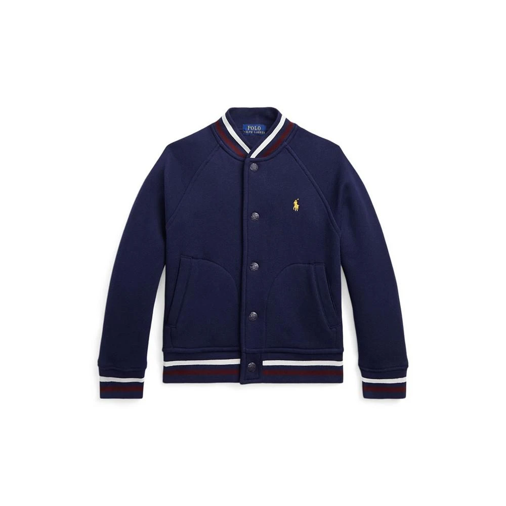 商品Ralph Lauren|Little and Toddler Boys Fleece Baseball Jacket,价格¥262,第1张图片