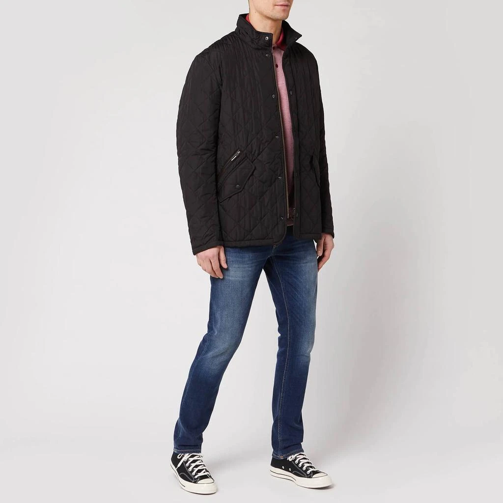 商品Barbour|Barbour Heritage Men's Chelsea Sportsquilt Jacket - Black,价格¥742,第3张图片详细描述