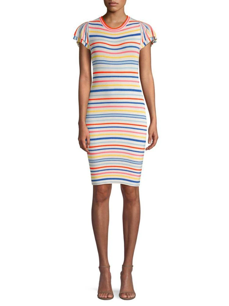 商品Alice + Olivia|Kellin Striped Tee Dress,价格¥704,第1张图片